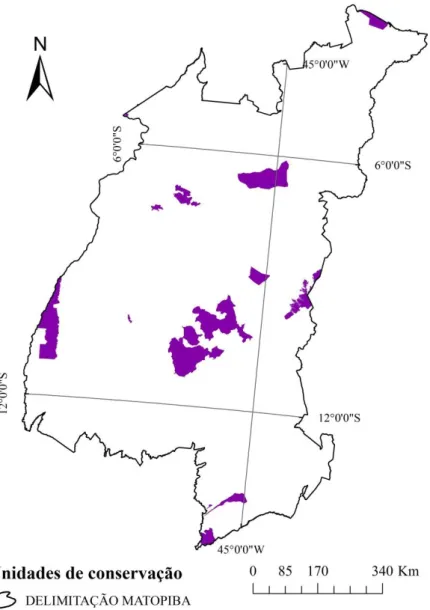 Figura  10.  Localização  das  Unidades  de  Conservação  de  Proteção  Integral  presentes  no  MATOPIBA