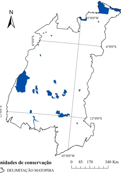 Figura  11.  Localização  das  Unidades  de  Conservação  de  Uso  Sustentável  presentes  no  MATOPIBA