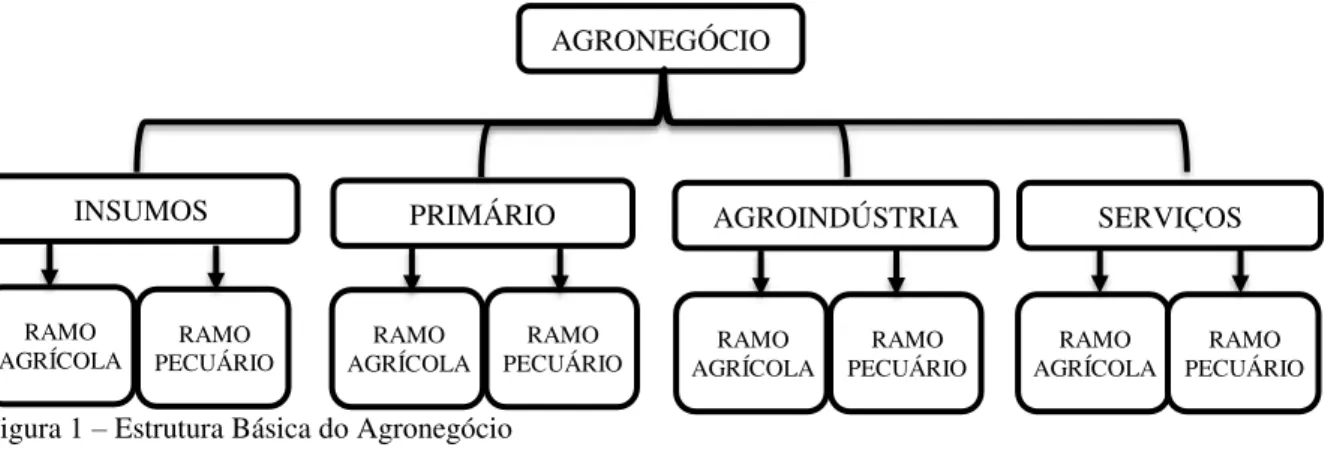 Figura 1 – Estrutura Básica do Agronegócio  Fonte: adaptado de CEPEA (2016). 