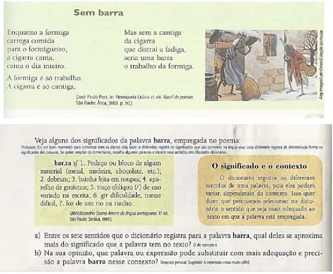 Figura 1  –  Exercício do LDLP Português Linguagens 