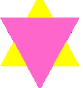 Figura 4: Triângulo rosa/amarelo usado para identificar os judeus que eram homossexuais