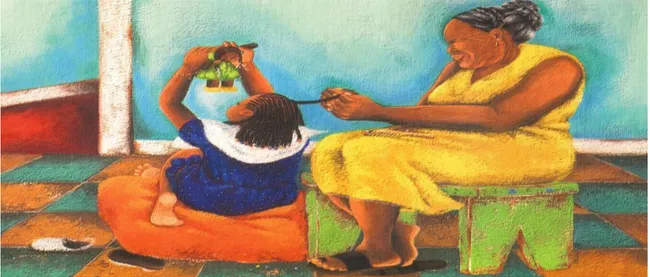 Fig: 9. Fonte Denise Nascimento. O ritual de trançar os cabelos, em Betina (2009, p. 7)