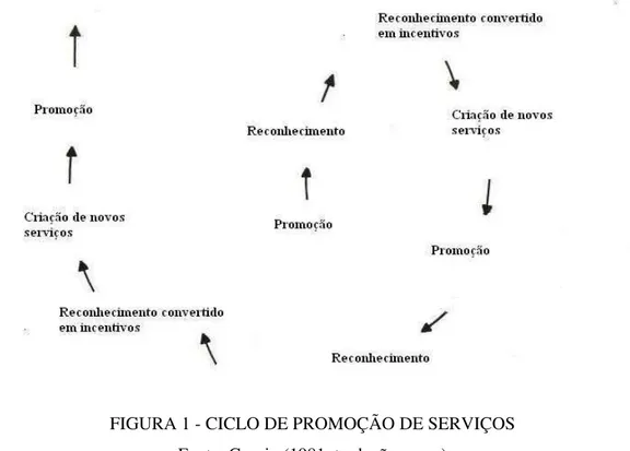 FIGURA 1 - CICLO DE PROMOÇÃO DE SERVIÇOS 