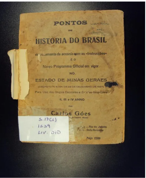 Figura 1 – Livro de história – decreto 8.094 de 22 Dezembro de 1927.