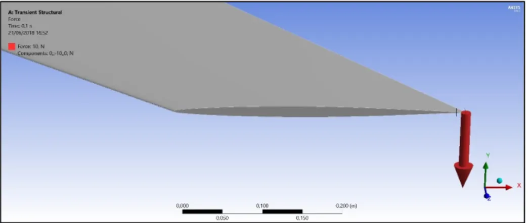 Figura 4.7. Força aplicada. 