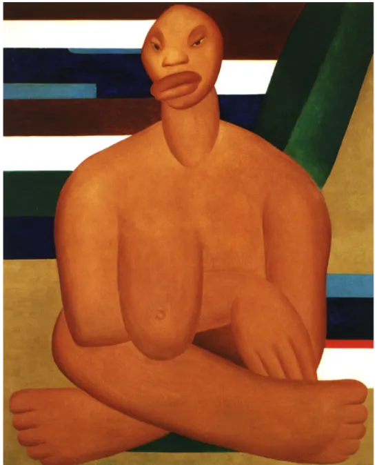Figura 2.  A Negra (Tarsila do Amaral, 1923). FONTE: CATÁLOGO RAISONNÉ. Tarsila do  Amaral