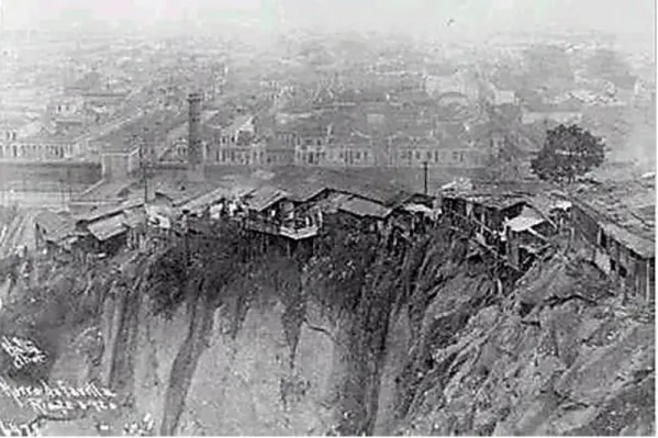 Figura 5. A Primeira Favela do Rio de Janeiro, o Morro da Favela, (hoje Morro da Providência) Rio de Janeiro  (1920)