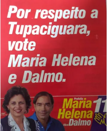FIGURA 04 - Material de campanha de Maria Helena Alves de Oliveira (2000). 
