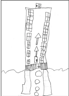 Figura 6 Daniel – Desenho e escrita  livre em casa 