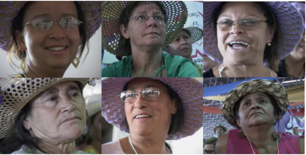 Figura 8: Expressões da diversidade das Margaridas, Marcha de 2007, Brasília-DF (Fotos: Maria Angelica)