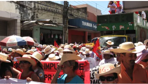 Figura 1: Marcha Estadual do Piauí, no dia 4 de julho de 2007, em Teresina (Foto Berenice Silva)