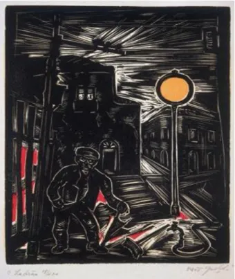 Fig. 4: O ladrão (Oswaldo Goeldi, 1955) 