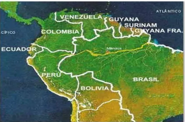 Figura 2  –  Mapa Geofísico da PanAmazônia 