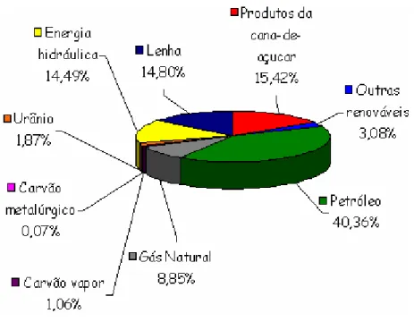 Figura 2.1 – Matriz energética nacional 
