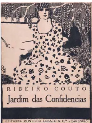 Figura 8. Di Cavalcanti,  Jardim das Confiden - -cias, 1921. Trabalho realizado para Monteiro  Lobato &amp; Cia.