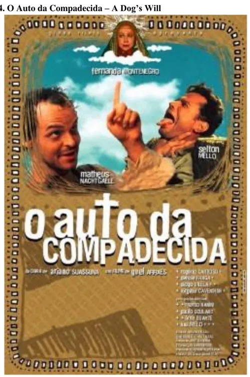 Figura 8. Capa do DVD do filme O auto da Compadecida. 