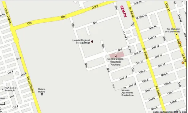 FIGURA 3: Localização do CEMTN  Fonte: Google Maps 