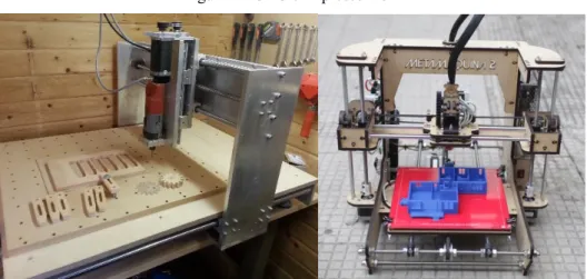 Figura 1 - CNC e Impressora 3D 