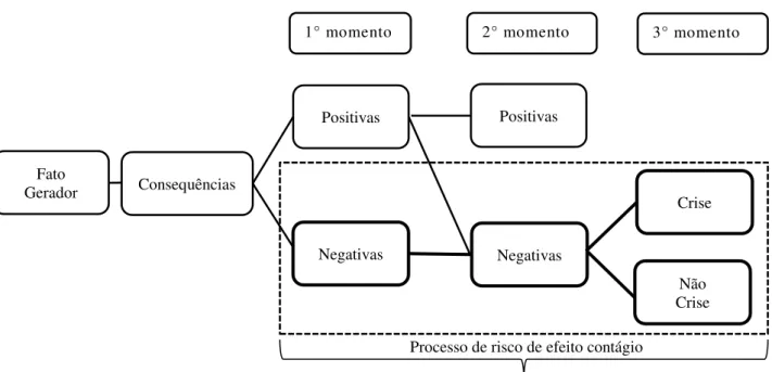 Figura 3 - Processo de efeito contágio e de risco de efeito contágio 