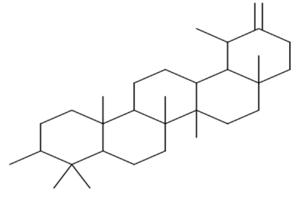 Figura 16. Estrutura química de Taraxasterol 