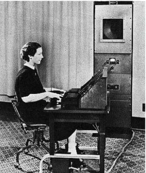 Figura 12 - O princípio da síntese da voz sendo demonstrado através do Voder em  Nova York, no ano de 1939 