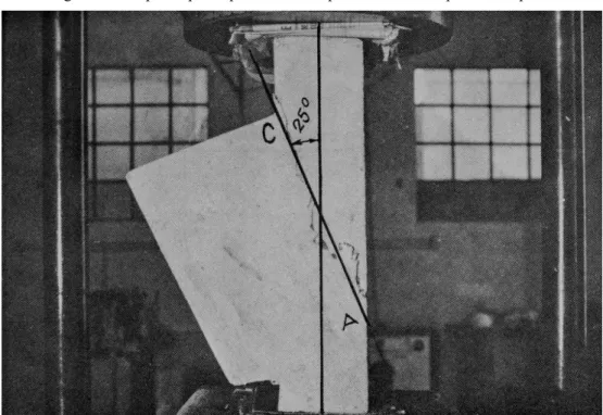 Figura 8 – Corpo-de-prova prismático rompido mostrando o plano de ruptura 