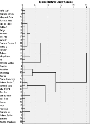 Table 1 outlines groups of wind farms with similar  features, allocated in the 3 identified clusters