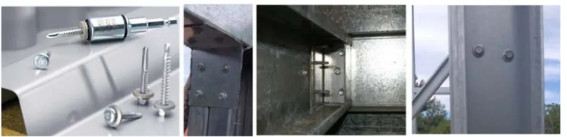 Figure 1 - Self-drilling screws in cold formed profiles. 