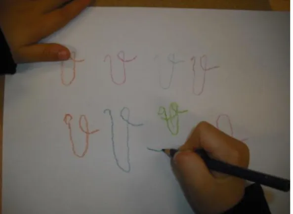 Figura 2- Grafismo da consoante "v"