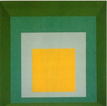 Figura 1 Josef Albers :  “Homenagem ao quadrado: Aparição 1959”,  1959. Museu Solomon Guggenheim 