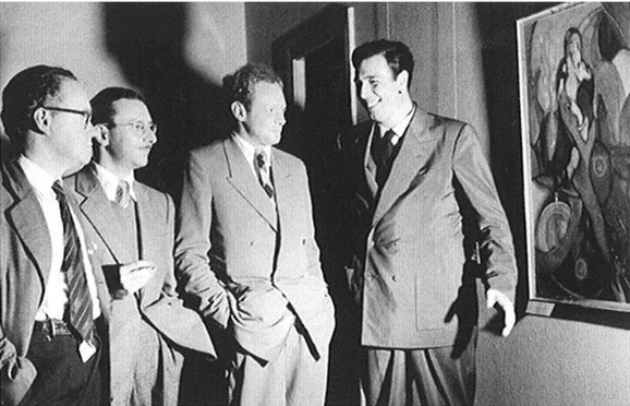 Figura 5  Grupo Ruptura: Lothar Charux, Anatol Wladislaw, Kazmer Féjer e Waldemar  Cordeiro, 1952 