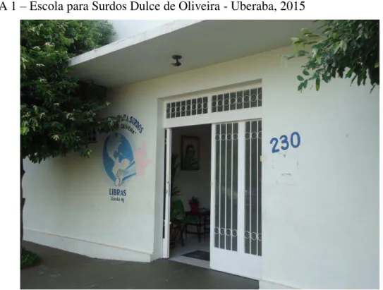 FIGURA 1 – Escola para Surdos Dulce de Oliveira - Uberaba, 2015 