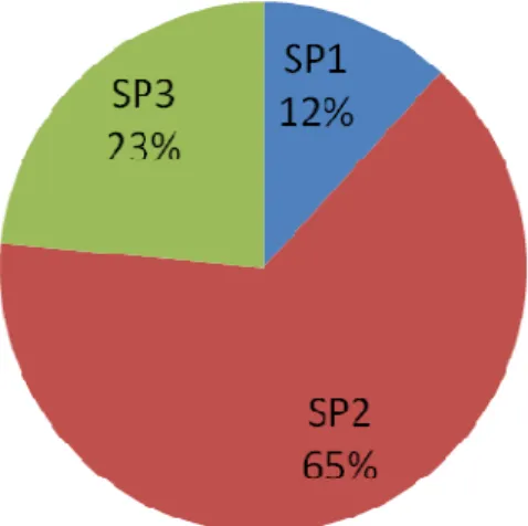 Figura 2. Porcentagem de publicações entre 1988 a 2008 por supraperfil    