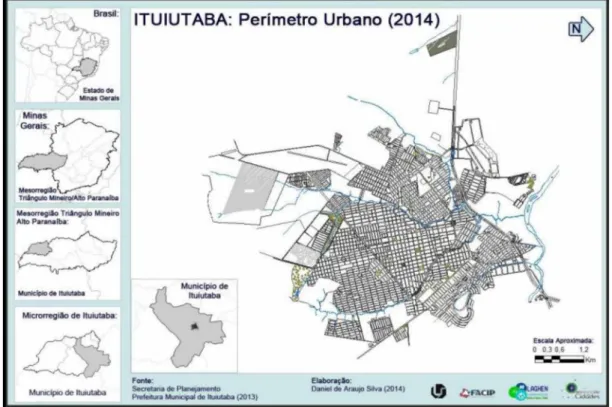 Figura 1: Localização do Município de Ituiutaba - MG.