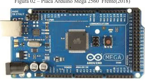 Figura 02 – Placa Arduino Mega 2560  Frente(2018) 