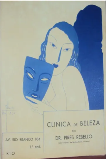 Figura  15:  Ilustração  de  Gilberto  Trompowsky  para  anúncio da Clínica de Beleza do Dr