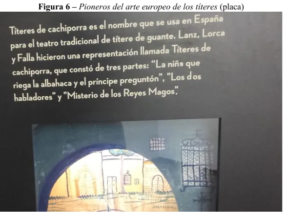 Figura 6  –  Pioneros del arte europeo de los títeres (placa) 