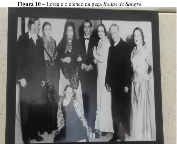Figura 10  –  Lorca e o elenco da peça Bodas de Sangre. 