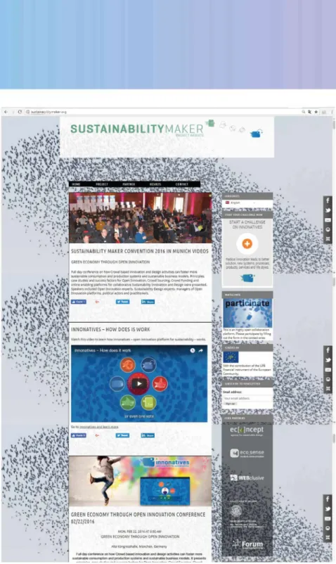 Figura 10:  Site  Sustainability Maker Fonte: http://s usta i n  a b i I  itym  a  ke  r