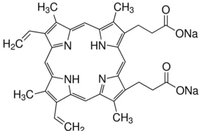 Figura 3- Protoporfirina-IX sal dissódico. 