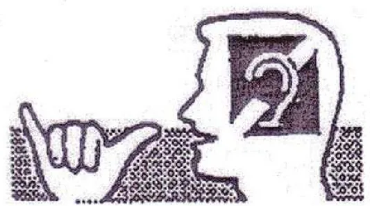 Figura 4 – Logo do Jornal da Feneis contendo o símbolo internacional da surdez 