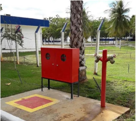 Figura 4 - Hidrante e abrigo metálico. 