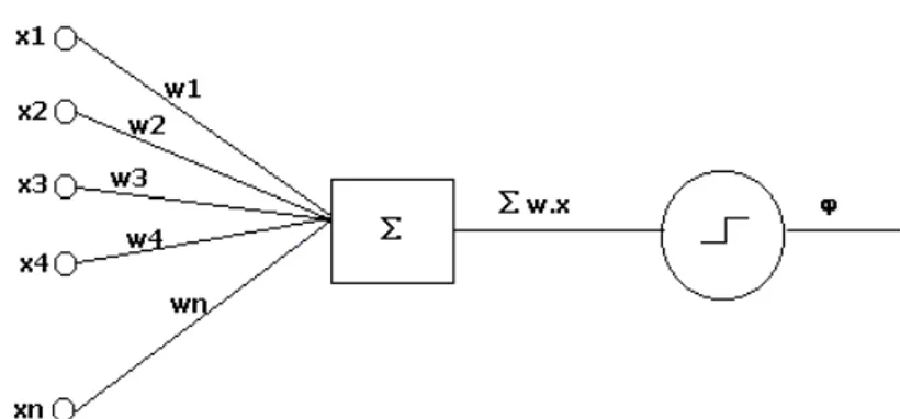 Figura 4  –  Esquema geral de um perceptron. 