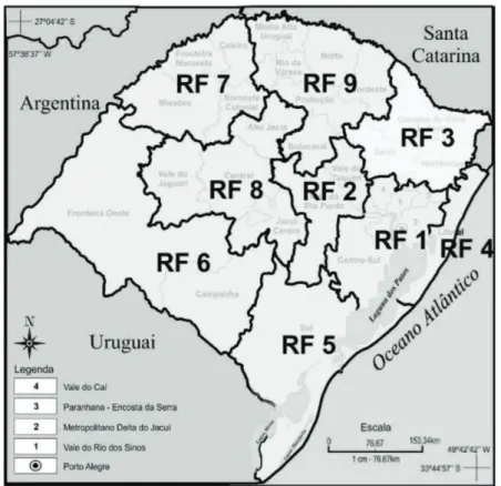Figura 1 – Regiões Funcionais do Rio Grande do Sul.