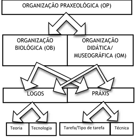 Figura   1   –   Fluxograma   de   uma   Organização   Praxeológica   de   uma   atividade   de    ensino   em   Ciências   Biológicas