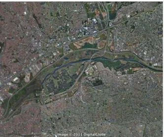 Figura 20 - Imagem aérea do Parque Ecológico do Tietê (PET), em Guarulhos, São Paulo, onde o  CRAS está localizado - São Paulo- 2010 