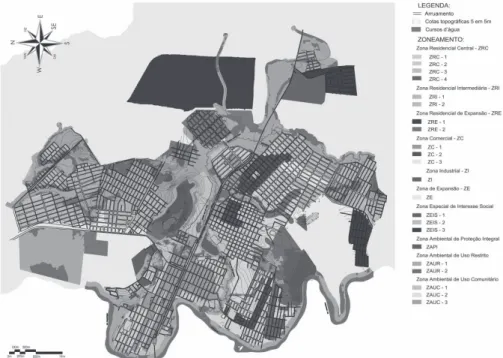 Figura 3: Mapa de diretrizes de intervenção urbana.