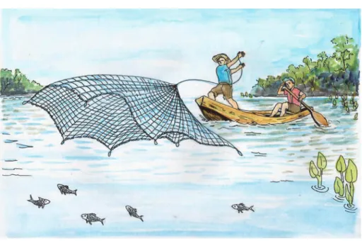 Figura 7 – Pesca com Tarrafa.