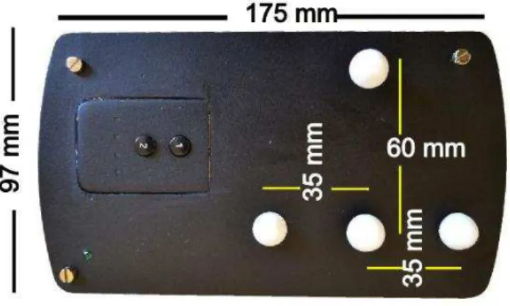 Figura 7: Dimensões do marcador multiplanar  2.2 Wiimote 