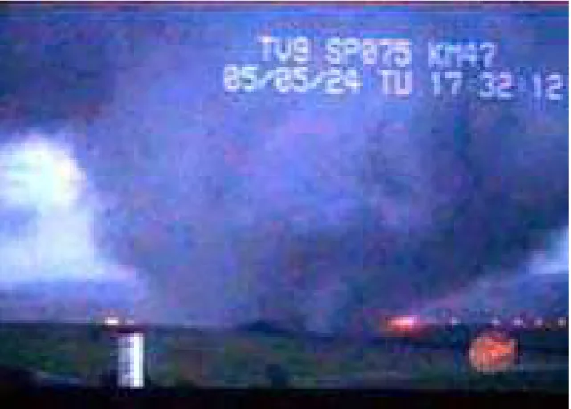 Figura 06: Tornado em 29 de maio de 2005 na cidade de Indaiatuba, Estado de São  Paulo